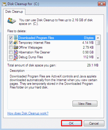How To Schedule A Disk Cleanup In Vista