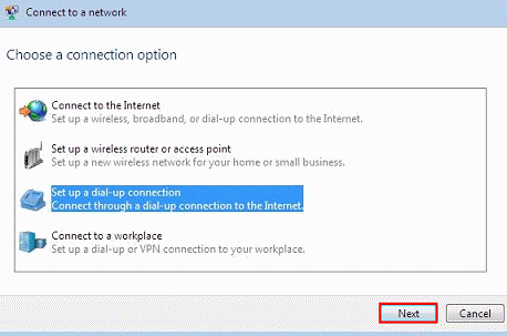 Windows Could Not Detect A Dial-Up Modem Vista